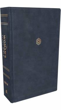NIV Woman's Study Bible Full-Color Navy Leathersoft Indexed 9780785239369