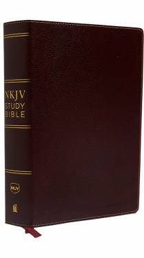 NKJV Study Bible 2 color Burgundy Bonded Leather 9780785220565