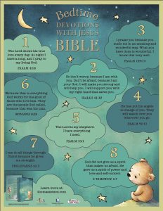 Bedtime Bible devotional infographic