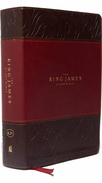 KJV Study Bible Full color burgundy leathersoft 9780718079789